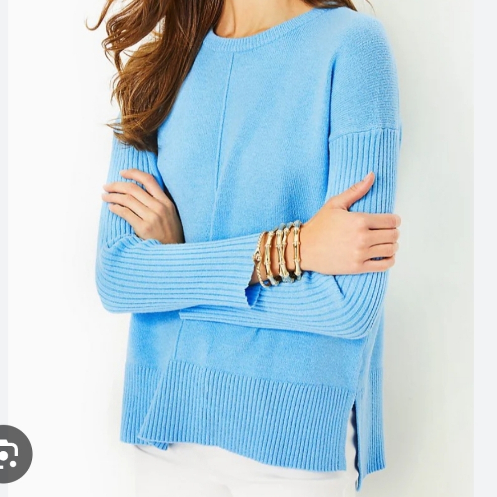 Lilly Pulitzer Blue Crew Neck Sweater